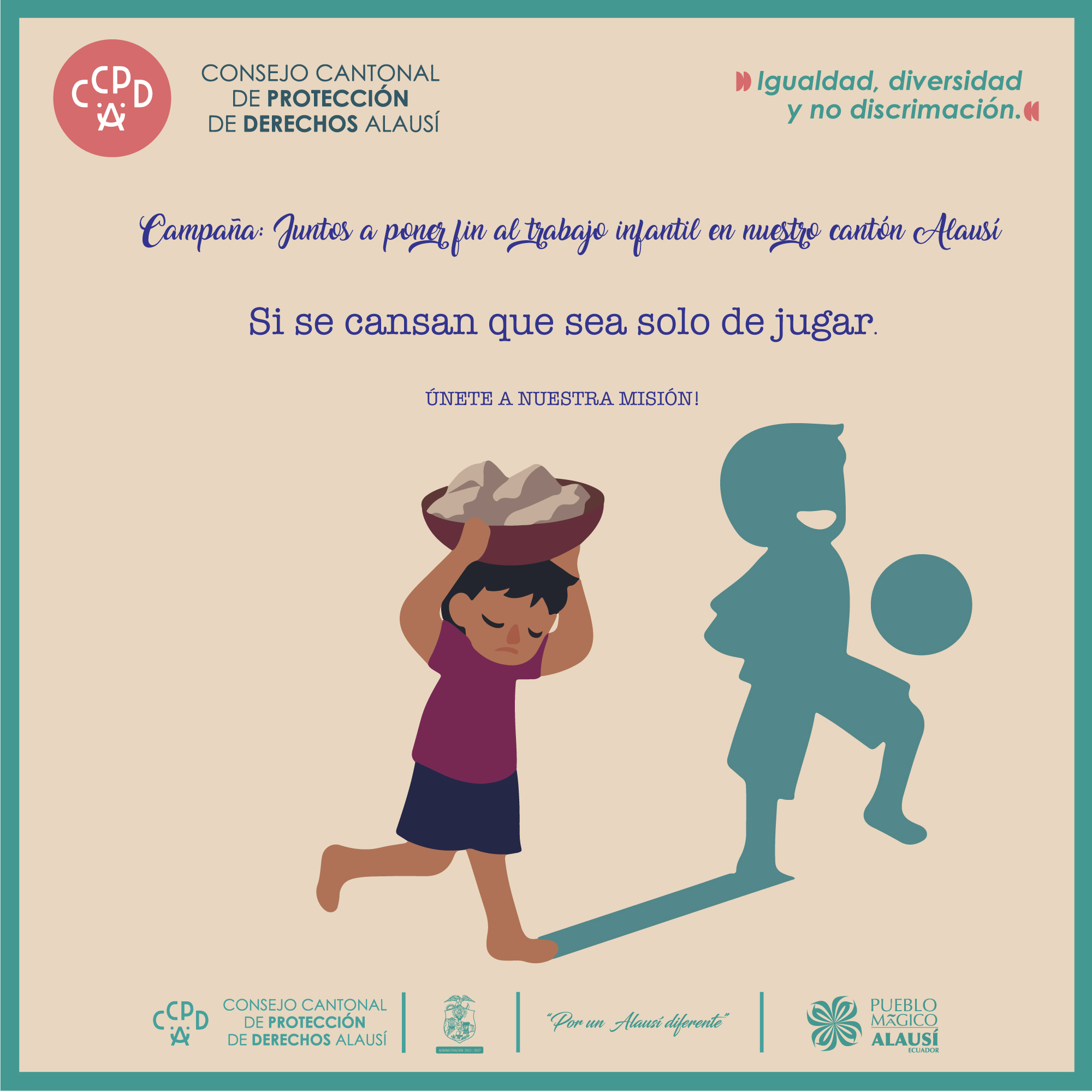 CAMPAÑA: JUNTOS A PONER FIN AL TRABAJO INFANTIL
