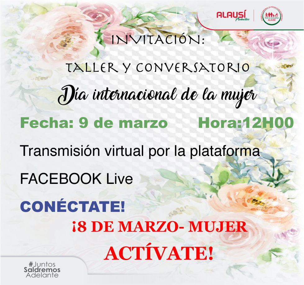 INVITACIÓN: TALLER Y CONVERSATORIO VIRTUAL 