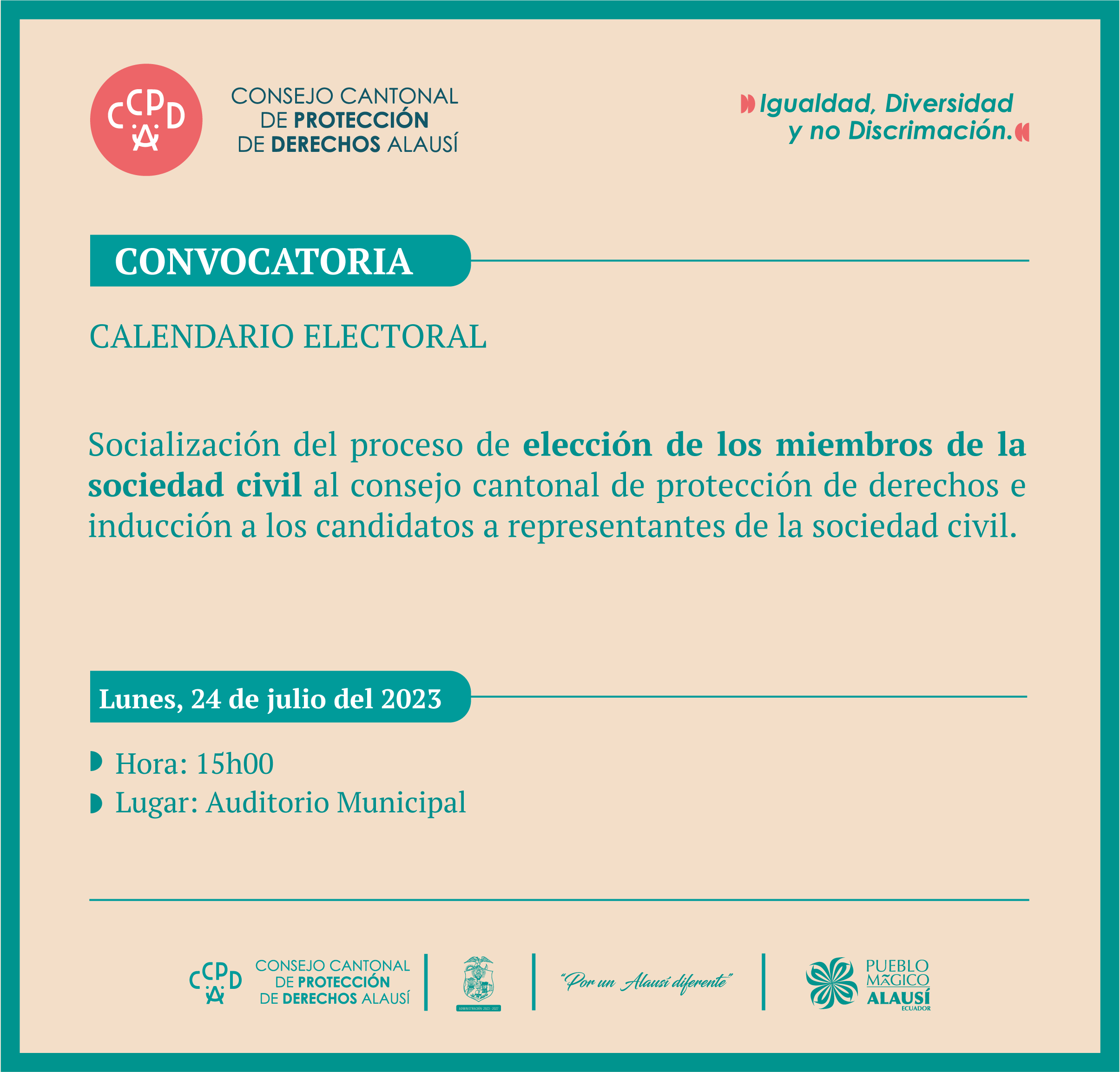 Elección de los Miembros de la Sociedad Civil