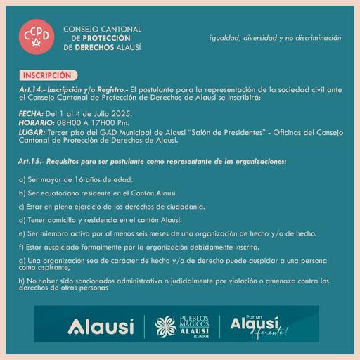 Inscripción de Candidaturas